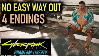 No Easy Way Out: All 4 Endings (Angie, Aaron Choices &amp; Outcomes) | Cyberpunk 2077 Phantom Liberty