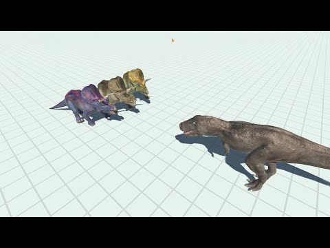 EVERY COLOR TRICERATOPS VS UNITS Animal Revolt Battle Simulator