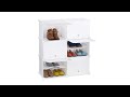 Schuhschrank Wei脽er F盲chern 12 mit