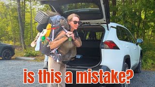 First Solo Backpacking Hike | mosquito-HELL!