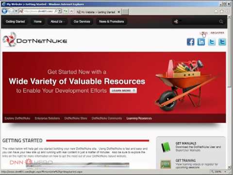 DotNetNuke Tutorial - A different HTML Editor for different users - part 1/2 - Video #263