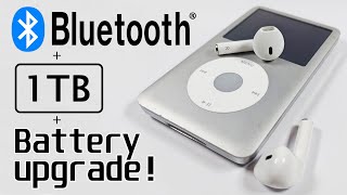 Bluetooth 1TB iPod classic 7th gen mod tutorial in depth