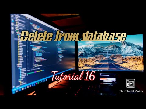 Delete Data From Database Java Tutorial 16