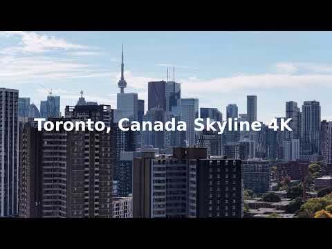 Toronto, Canada 4k Skyline Drone