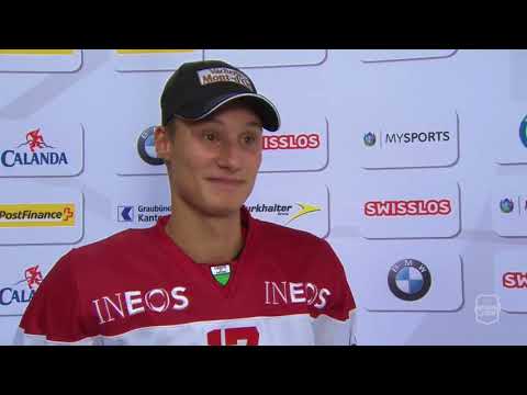 Loïc In-Albon après la victoire face au HD Davos (16.09.2017)