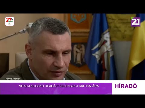Tv21 Ungvár - Vitalij Klicsko reagált Zelenszkij kritikájára