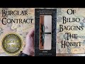 The Burglar Contract Of Bilbo Baggins By Weta The Hobbit A LOTR Collection