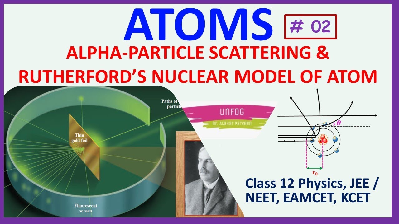 🙂 Alpha Particle Scattering & Rutherford Model Of Atom || 12th  physics Ch 12  || Atoms 02