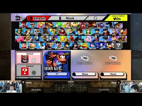 MVG Sandstorm: Singles - Wafty (Mii Fighter) vs. ZeRo (Diddy Kong)