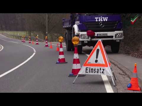 THW im Einsatz in Sprockhövel an der Straußenfarm...