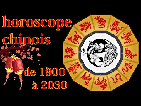 Comment calculer son signe astrologique chinois, avec calendrier chinois complet de 1900 à 2030.