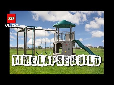 Our New Swing Set! Lifetime Adventure Tower Deluxe Time Lapse Build and Review