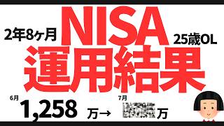 【NISA運用結果/平凡会社員】25 歳OL NISA2年8ヶ月運用結果大公開