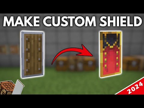 How to Make Custom Shield Easily Minecraft - TUTORIAL