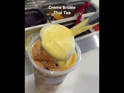 📍: Aiyu Cha, Westminster, California #aiyucha #milk #tea #cremebrulee #dessert