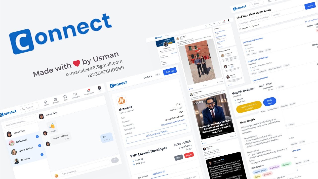 Connect || LinkedIn Clone || MERN Stack App