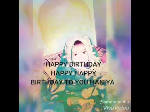 I wish you Happy birthday Haniya|cute girl BIRTHDAY