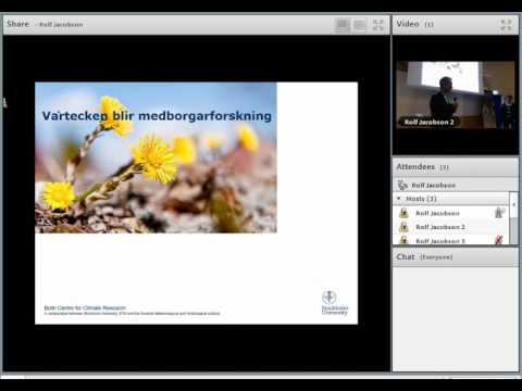 Klimatfestival  Cecilia Kullberg, Zoology & Kjell BolmgrenVårtecken blir medborgarforskning Fåglar,