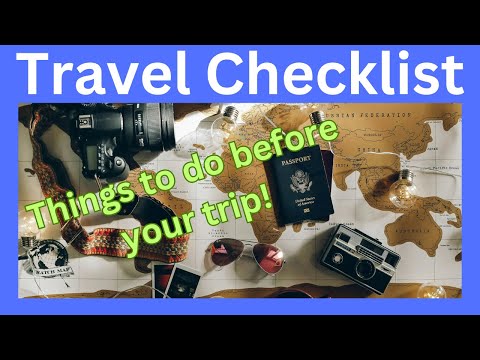 CHECKLIST PRE-VIAGGIO: 38 cose da fare prima del viaggio! Con lista di cose da mettere in valigia...