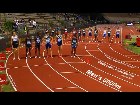 Men's 5000m.  Golden Gala Pietro Mennea.  Firenze, Regione Toscana, Italia. (10/6/2021).