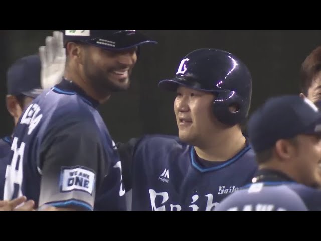 【10回裏】試合を決める一打!! ライオンズ・中村がサヨナラタイムリーを放つ!! 2019/8/24 L-E