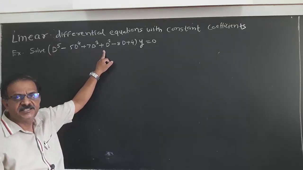 Mathematics| ODE |Linear Differential Equations With constant coefficients [Repeated roots of A.E.]