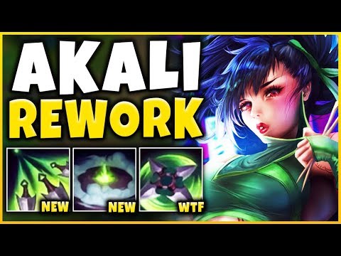 WTF!? NEW AKALI REWORK IS 100% BEYOND BROKEN! S9 REWORKED AKALI GAMEPLAY - League of Legends