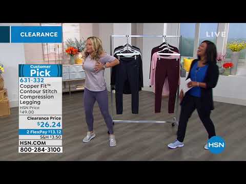 Copper Fit Contour Stitch Compression Legging