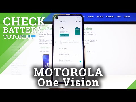 How to Enter Battery Percentage in MOTOROLA One Vision – Battery Settings