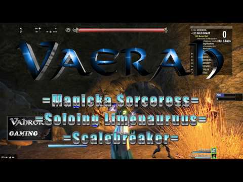 ESO - Scalebreaker - Magicka Sorceress soloes Limenauruus world boss [Vaerah]