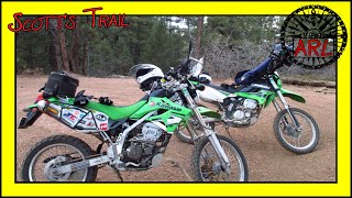 preview picture of video 'Scott's Trail in The Rampart Range on a Dual Sport with Adventure Tires'