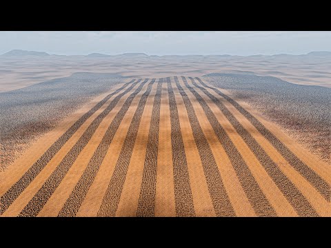 10 LINES OF ARCHERS UNITS vs 1 MILLION FOOTMEN - Ultimate Epic Battle Simulator UEBS 2