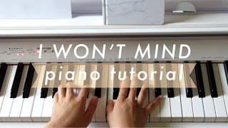 I Won't Mind by Raveena - Piano Tutorial