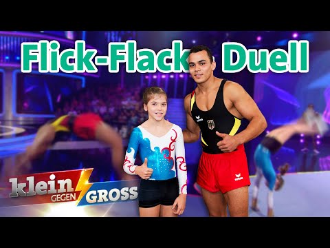 Wer schafft mehr Flickflacks? Katharina (10) vs. Kunstturn-Europameister | Klein gegen Groß