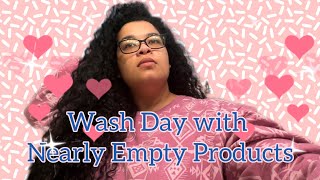 Wash Day with Nearly Empty Products | Curly Cami Channel