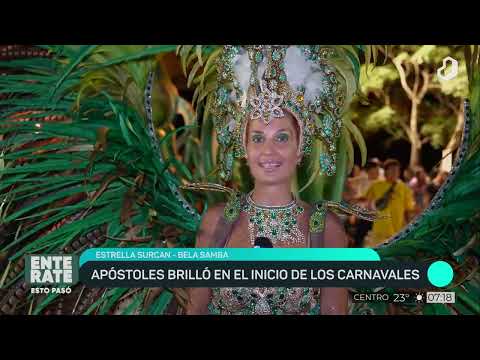 #ENTERATE: Apóstoles brilló en el inicio de los carnavales