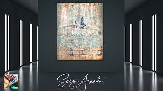 CONTEMPORARY ART IN PARIS / ABSTRACT ART  / INDUSTRIAL ART INSPIRATION / COLLAGE &amp; ACRYLICS PAINTING