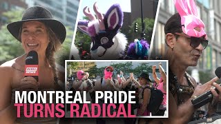 Far-left thugs try to block Rebel News coverage of Montreal Pride parade