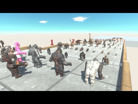 Mutant Primates with All Goro vs Faction - Animal Revolt Battle Simulator