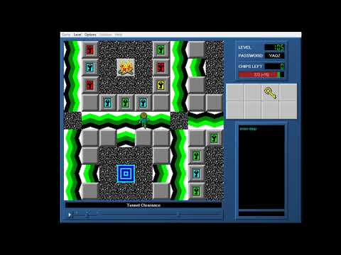 CCLP1 level 105 solution - 257 seconds