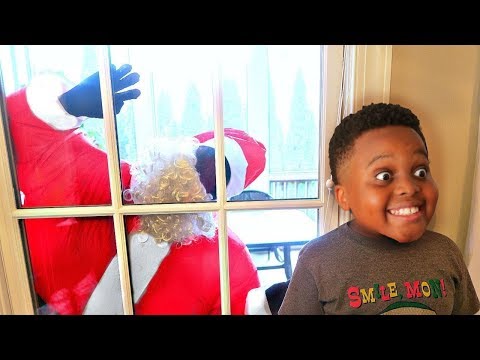 Santa Claus BROKE INTO OUR HOUSE - Pretend Play Shiloh and Shasha - Christmas Onyx Kids