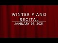 2021 Winter Piano Recital