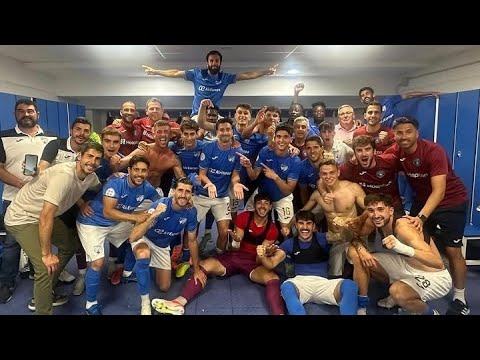 Épica victoria del CD Estepona en Logroño para seguir soñando