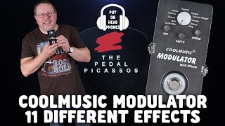 Video thumbnail for COOLMUSIC MODULATOR 11 DIFFERENT EFFECTS by The Pedal Picassos