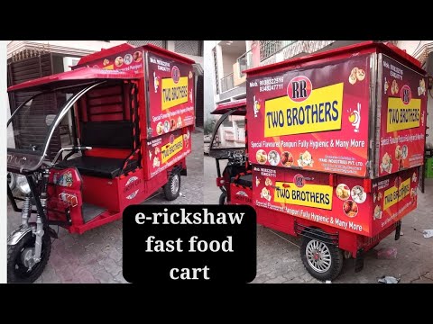 E-RICKSHAW FOOD CART ( RED COLOUR )