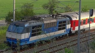preview picture of video 'Electric loco 350 Gorila Kakadu livery @ IC507 LYONESS at Ivanovce / Beckov, Slovakia'