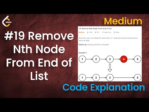 Remove Nth Node From End of List | Live Coding with Explanation | Leetcode - 19