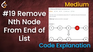 YouTube video 'Remove Nth Node From End of List | Live Coding with Explanation | Leetcode - 19'