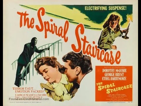 Dorothy McGuire, George Brent & Ethel Barrymore in "The Spiral Staircase" (1946)