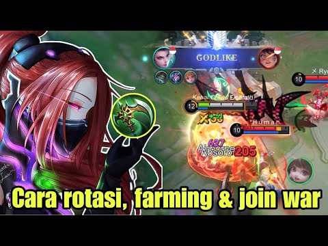 CARA FARMING, ROTASI DAN JOIN WAR BERMAIN HANABI! BEST BUILD TERSAKIT - MLBB